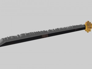 zaraki kenpachis zanpakuto bleach Modelo 3D