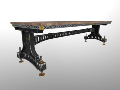 Bridge table offis Modello 3D