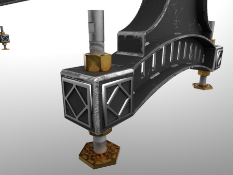 Bridge table offis Modelo 3D