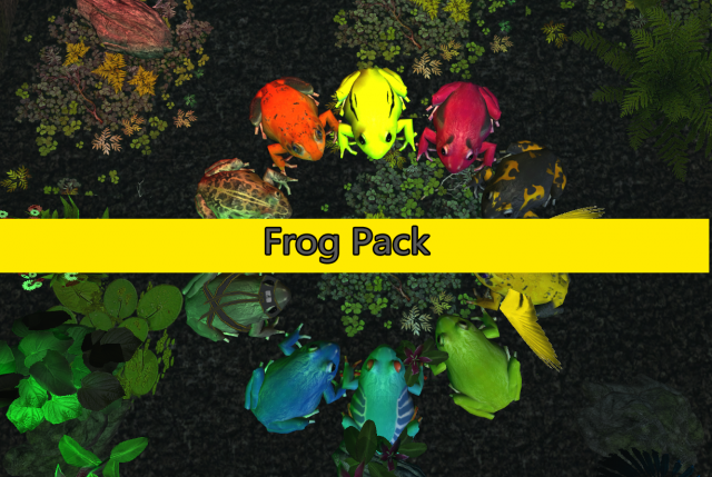 frog pack vr Modello 3D .c4d .max .obj .3ds .fbx .stl .blend 