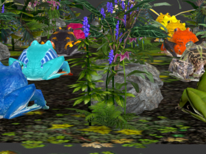 frog pack vr Modello 3D