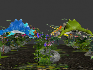 frog pack vr Modello 3D