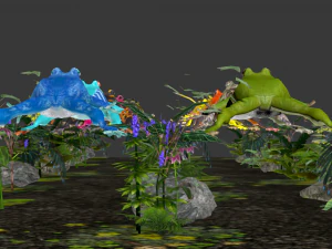 frog pack vr 3D Model