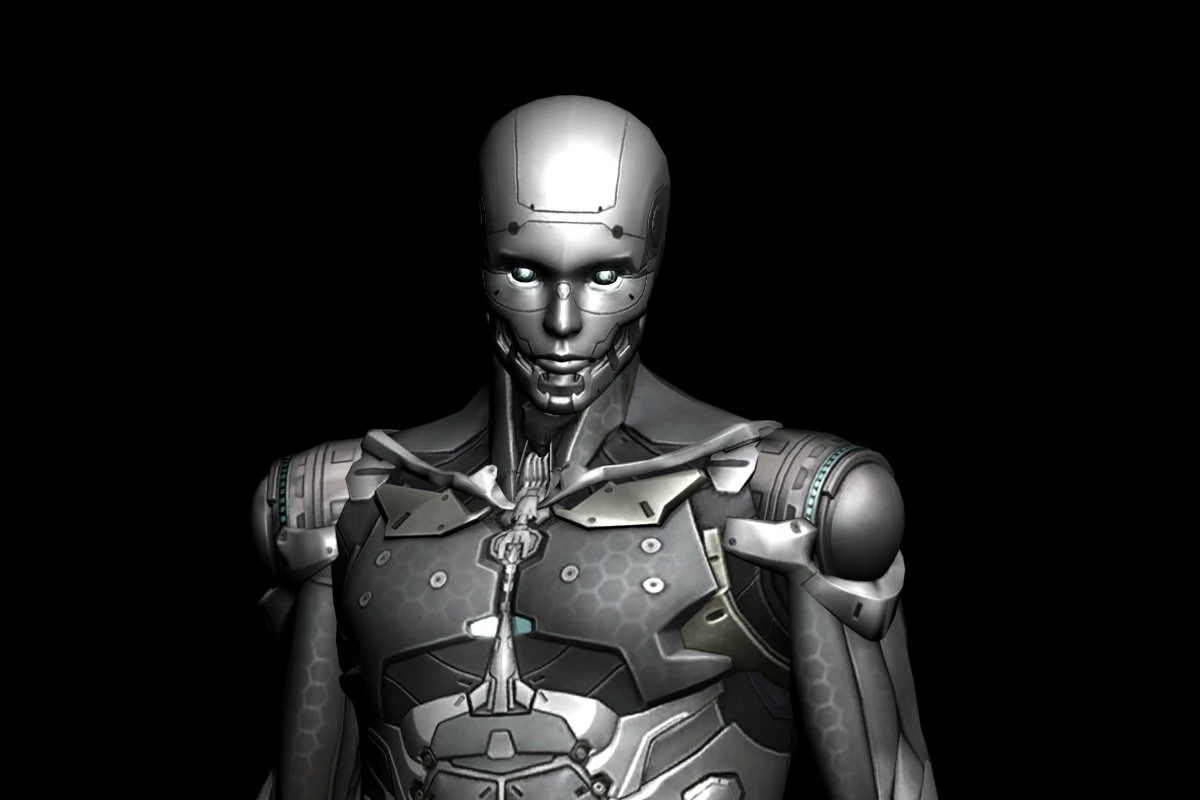 scifi robot 3D Model .c4d .max .obj .3ds .fbx .stl .blend 