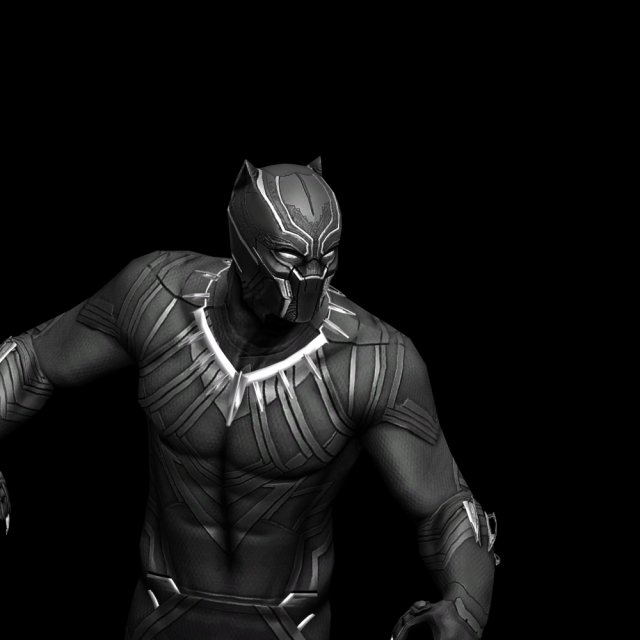 black panther Modèle 3D .c4d .max .obj .3ds .fbx .stl .blend 