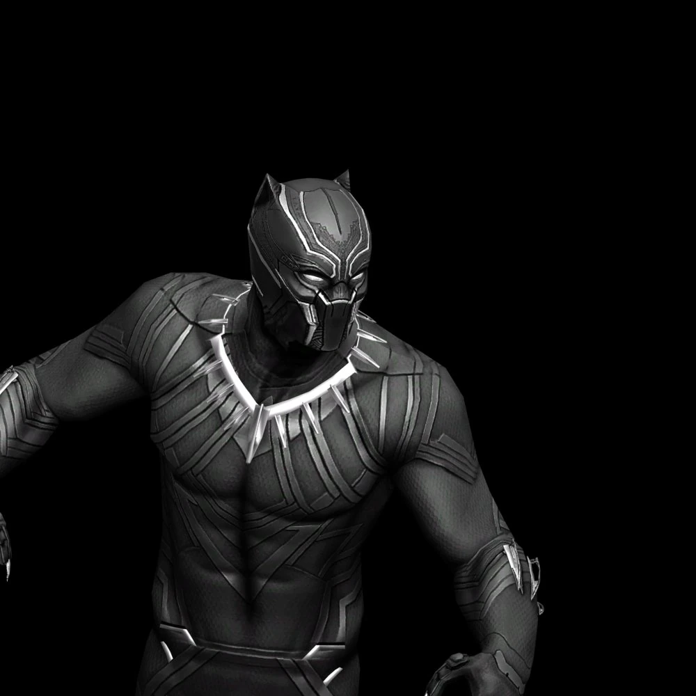black panther 3D Model .c4d .max .obj .3ds .fbx .stl .blend 