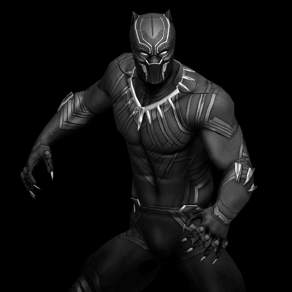 Black Panther 3D Model in Fantasy 3DExport