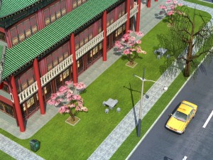 china town city block Model 3D
