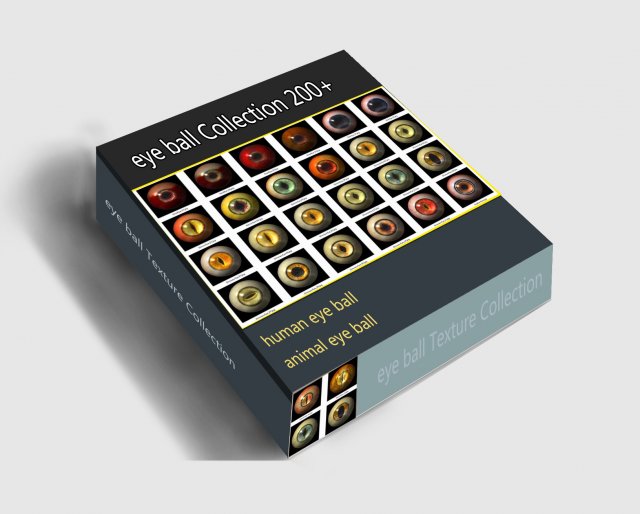 super practical eyeball collection CG Textures .c4d .max .obj .3ds .fbx .stl .blend 