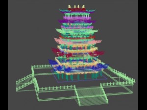 ancient tower Model 3D