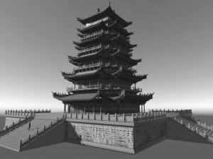 ancient tower Model 3D