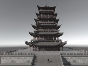 ancient tower Model 3D