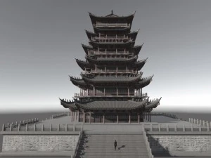ancient tower 3D Model