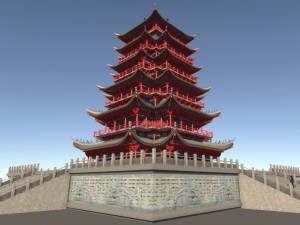 ancient tower Model 3D