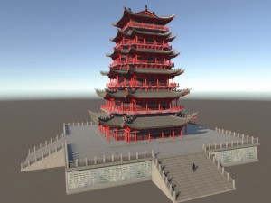 ancient tower Model 3D