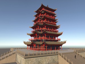 ancient tower Model 3D