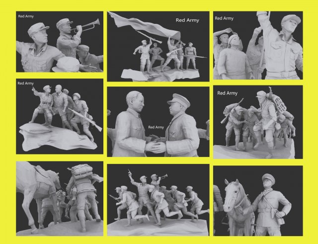 red army pack 3D Model .c4d .max .obj .3ds .fbx .stl .blend 