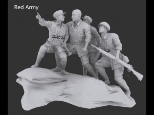 red army pack 3D Model