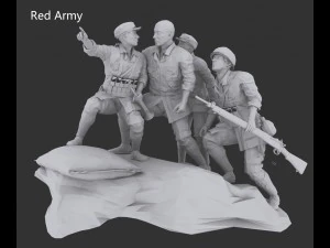 red army pack 3D Model