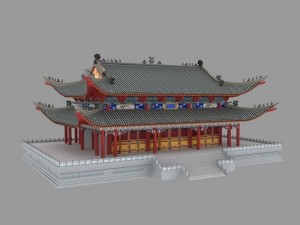 ancient chinese building pack 3D Модель