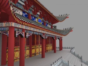 ancient chinese building pack 3D Модель