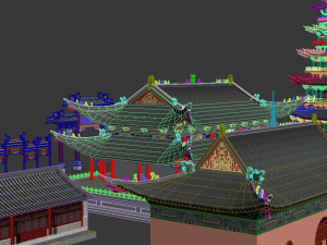 ancient chinese building pack 3D Модель