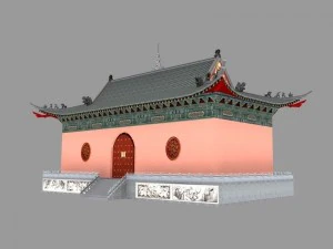 ancient chinese building pack 3D Model