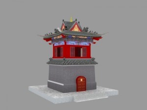 ancient chinese building pack 3D Модель