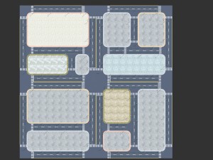 very practical street block road 3Dモデル