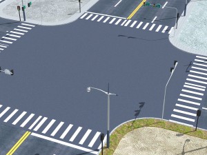 very practical street block road 3Dモデル