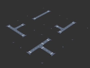 very practical street block road 3Dモデル