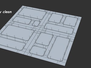 very practical street block road 3Dモデル