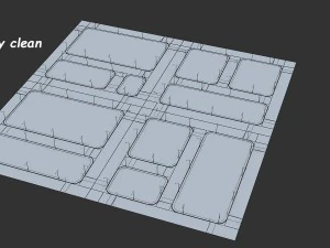 very practical street block road 3D Model
