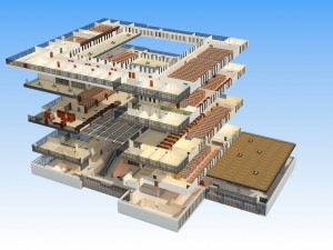 5 floor library 3D Model