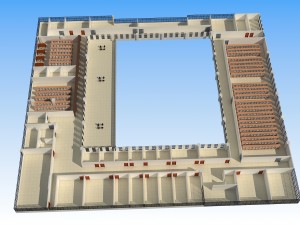 5 floor library 3D Model