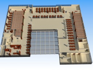 5 floor library 3D Model