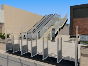 5 floor library 3D Model