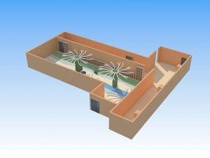 5 floor library 3D Model