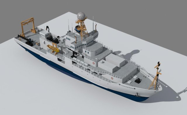 marine climate research vessel 3D 모델 .c4d .max .obj .3ds .fbx .stl .blend 
