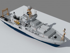 marine climate research vessel 3D Model
