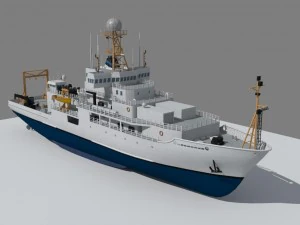 marine climate research vessel 3D Model