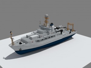marine climate research vessel 3D 모델
