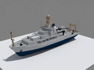 marine climate research vessel 3D Model