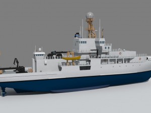 marine climate research vessel 3D 모델