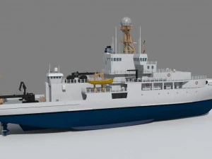 marine climate research vessel 3D Model