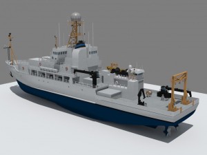 marine climate research vessel 3D 모델