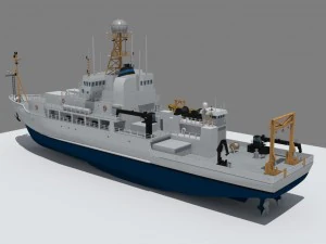 marine climate research vessel 3D Model