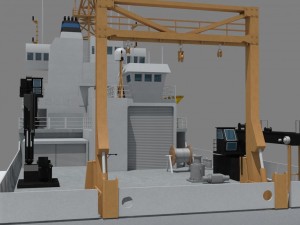 marine climate research vessel 3D 모델