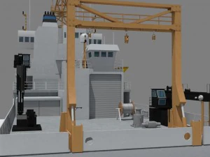 marine climate research vessel 3D Model