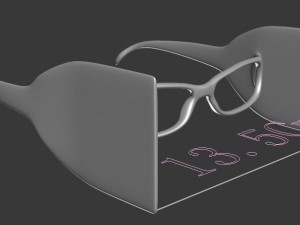 glasses block side light 3D 打印模型